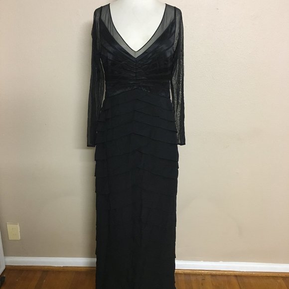 CHETTA B, vintage 1990s evening dress, Bias cut Bodycon red black tiger stripe print sheath slip maxi silk sequin gown